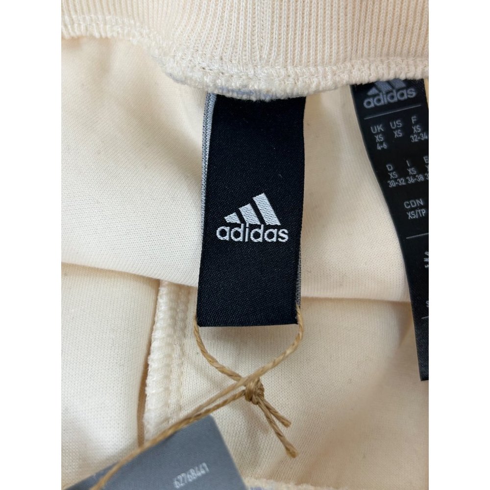 Adidas Badge of Sport Wide Leg Women’s Waffle Sweatpants XS Ecru HK0477 Logo - Picture 6 of 15